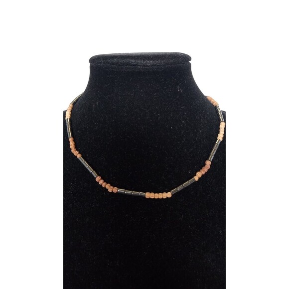 Hematite & Natural Stones/Seeds Lot of 3 Ladies Necklaces 16 in - Picture 10 of 10